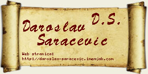 Daroslav Saračević vizit kartica